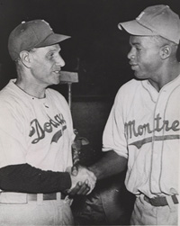 Leo Durocher and Jackie Robinson in Havana